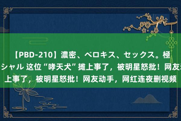 【PBD-210】濃密、ベロキス、セックス。極上接吻性交 8時間スペシャル 这位“哮天犬”摊上事了，被明星怒批！网友动手，网红连夜删视频