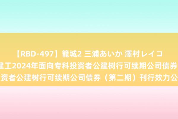 【RBD-497】籠城2 三浦あいか 澤村レイコ ASUKA 上海建工: 上海建工2024年面向专科投资者公建树行可续期公司债券（第二期）刊行效力公告