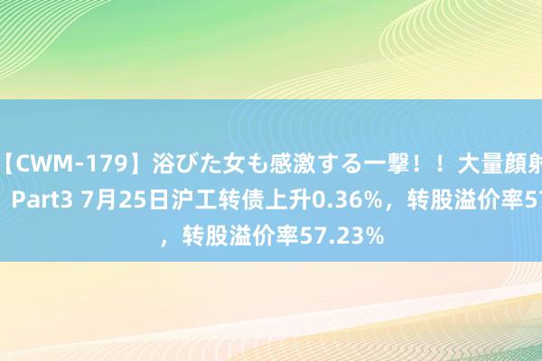 【CWM-179】浴びた女も感激する一撃！！大量顔射！！！ Part3 7月25日沪工转债上升0.36%，转股溢价率57.23%