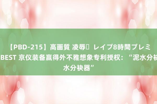 【PBD-215】高画質 凌辱・レイプ8時間プレミアムBEST 京仪装备赢得外不雅想象专利授权：“泥水分袂器”